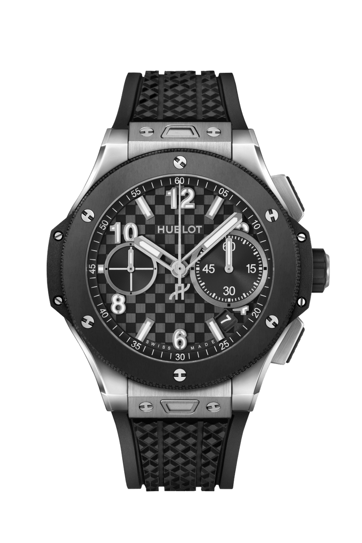 Hublot Big Bang Original Unico Titanium Ceramic 431.NM.1370.RX - cinturino gomma nera - cassa in titanio - quadrante nero con funzione flyback