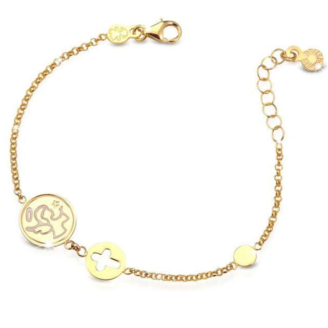 Bracciale in Oro Giallo Angioletto
