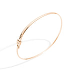 Load image into Gallery viewer, Bracciale Bangle Essentials DoDo in oro rosa 9K lucido con stopper di sicurezza, design raffinato e sobrio.
