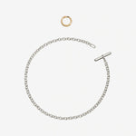 Load image into Gallery viewer, Bracciale Essentials DoDo in argento 925 con anello Brisè in oro giallo 18K, design elegante e moderno.
