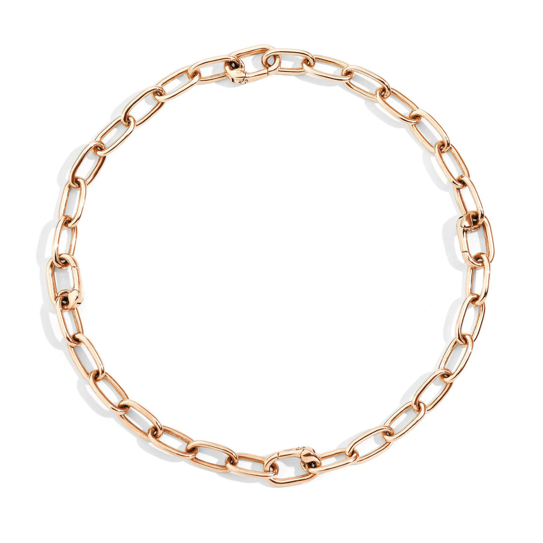 Bracciale Maglie Apribili DoDo in argento dorato con 4 maglie apribili, design essenziale e versatile.