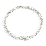 Load image into Gallery viewer, Bracciale Nodo DoDo in argento 925 con catena combinata e chiusura moschettone
