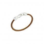 Bracciale Nodo DoDo con chiusura in argento 925 e cordino in cotone navy, simbolo di legame e impegno.