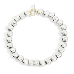 Load image into Gallery viewer, Bracciale Pepita DoDo in argento 925 con anello brisé in oro giallo 18K
