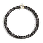 Load image into Gallery viewer, Bracciale Rondelle DoDo in titanio con catena e chiusura in argento 925 e anello brisé in oro giallo 18K
