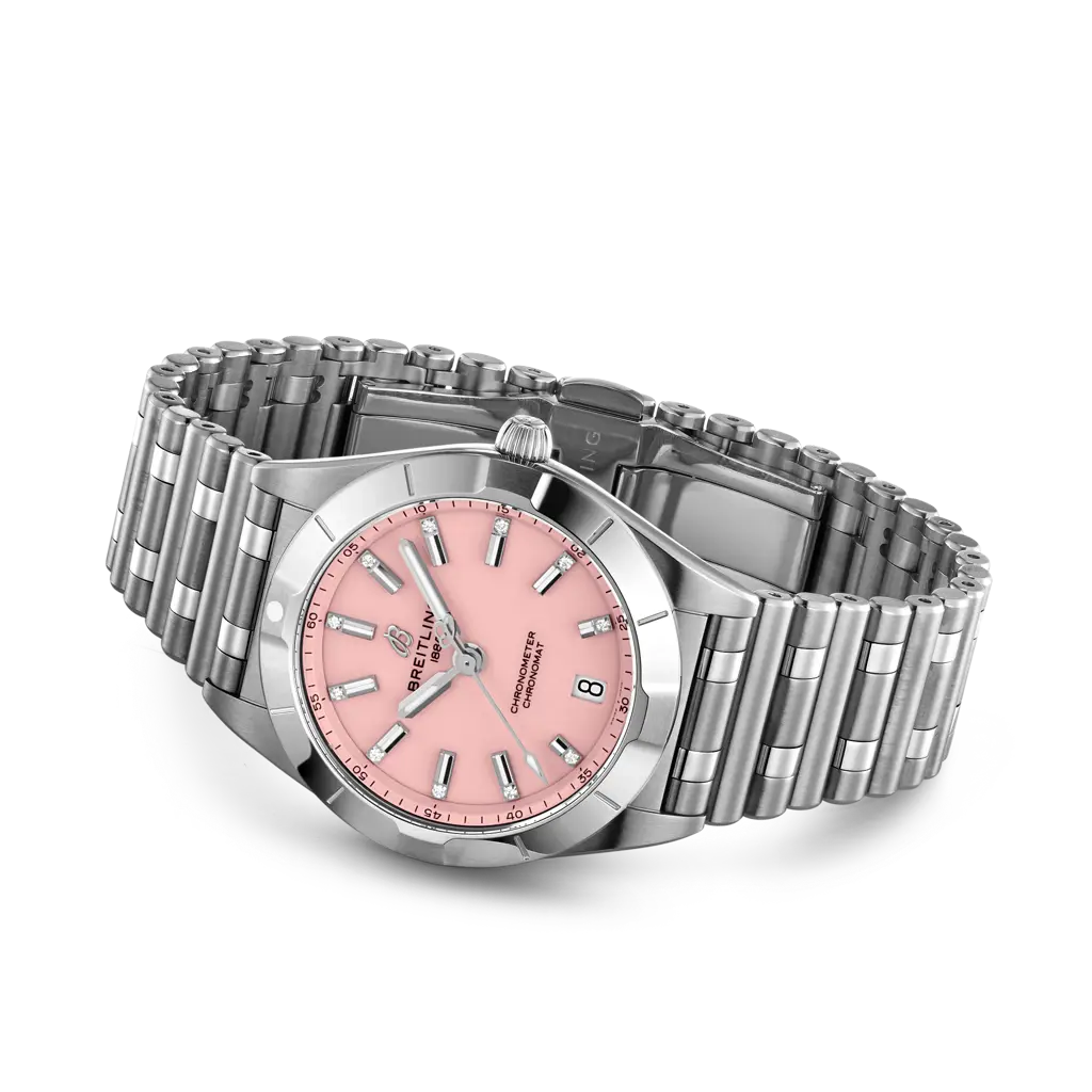 Bracciale in acciaio inox con chiusura deployante.