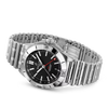 Bracciale in acciaio con chiusura deployante.