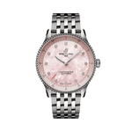 Load image into Gallery viewer, Quadrante blu con indici a bastone luminescenti e lancette fosforescenti dell&#39;orologio Breitling Navitimer 32

