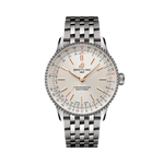 Load image into Gallery viewer, Orologio Breitling Navitimer Automatic 36 con quadrante blu, cassa in acciaio inossidabile da 36 mm, lancette e indici luminescenti.
