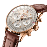 Load image into Gallery viewer, Cassa in oro rosso 18 carati da 41 mm con vetro zaffiro bombato antiriflesso su entrambi i lati e corona non a vite del Breitling Navitimer B01 Chronograph
