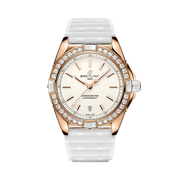 Breitling Super Chronomat Automatic 38 Origins con cassa in oro rosso 18 carati da 38 mm e quadrante con diamanti sovradimensionati.