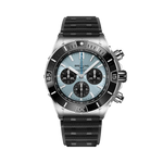 Load image into Gallery viewer, Breitling Super Chronomat B01 44 con cassa in acciaio e platino da 44 mm e quadrante nero.


