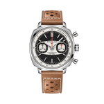 Load image into Gallery viewer, Breitling Top Time B01 Racing con cassa cushion in acciaio inox da 38 mm e quadrante nero con contatori bianchi vintage.
