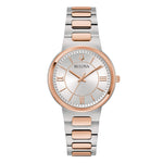 Load image into Gallery viewer, Quadrante analogico color silver dell’orologio Bulova Classic Elegant 32 mm con indici sottili e lancette in acciaio
