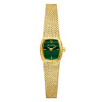 Load image into Gallery viewer, Bulova Goddess of Time 96L343 con cassa rettangolare in acciaio e quadrante in sodalite blu.

