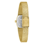 Dettaglio del quadrante in sodalite blu con indici e lancette argentate.