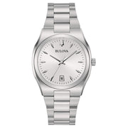 Bulova Surveyor Lady 96M156 con cassa tonda acciaio inox da 34 mm e quadrante silver con datario.