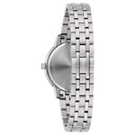 Load image into Gallery viewer, Dettaglio quadrante silver con indici a bastoni e lancette abbinate.
