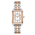 Load image into Gallery viewer, Bulova Sutton Tank 96L349 con cassa rettangolare in acciaio inox e quadrante argento.
