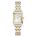 Load image into Gallery viewer, Bulova Sutton Tank 96P244 con cassa rettangolare in acciaio inox e quadrante madreperla bianca con diamanti.
