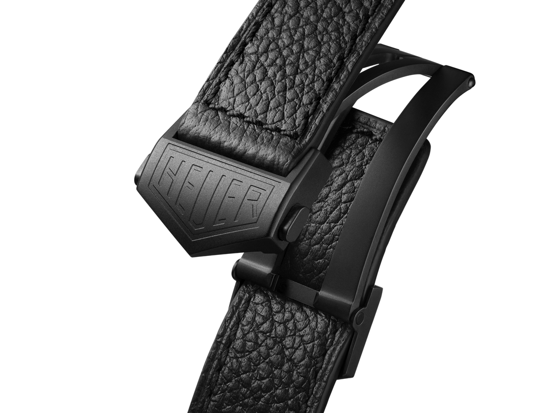 Tag Heuer Monaco Chronograph Stopwatch CAW218F.FC6356 - cinturino in pelle nera
