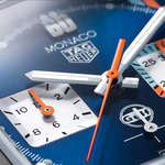 Load image into Gallery viewer, Tag Heuer Monaco Chronograph x Gulf CBL2115.FC6494 - cassa acciaio - cinturino blu - quadrante blu con cronografo e datario