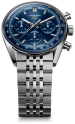Load image into Gallery viewer, Tag Heuer Carrera Chronograph CBS2113.BA0053 - quadrante blu - cassa e bracciale acciaio