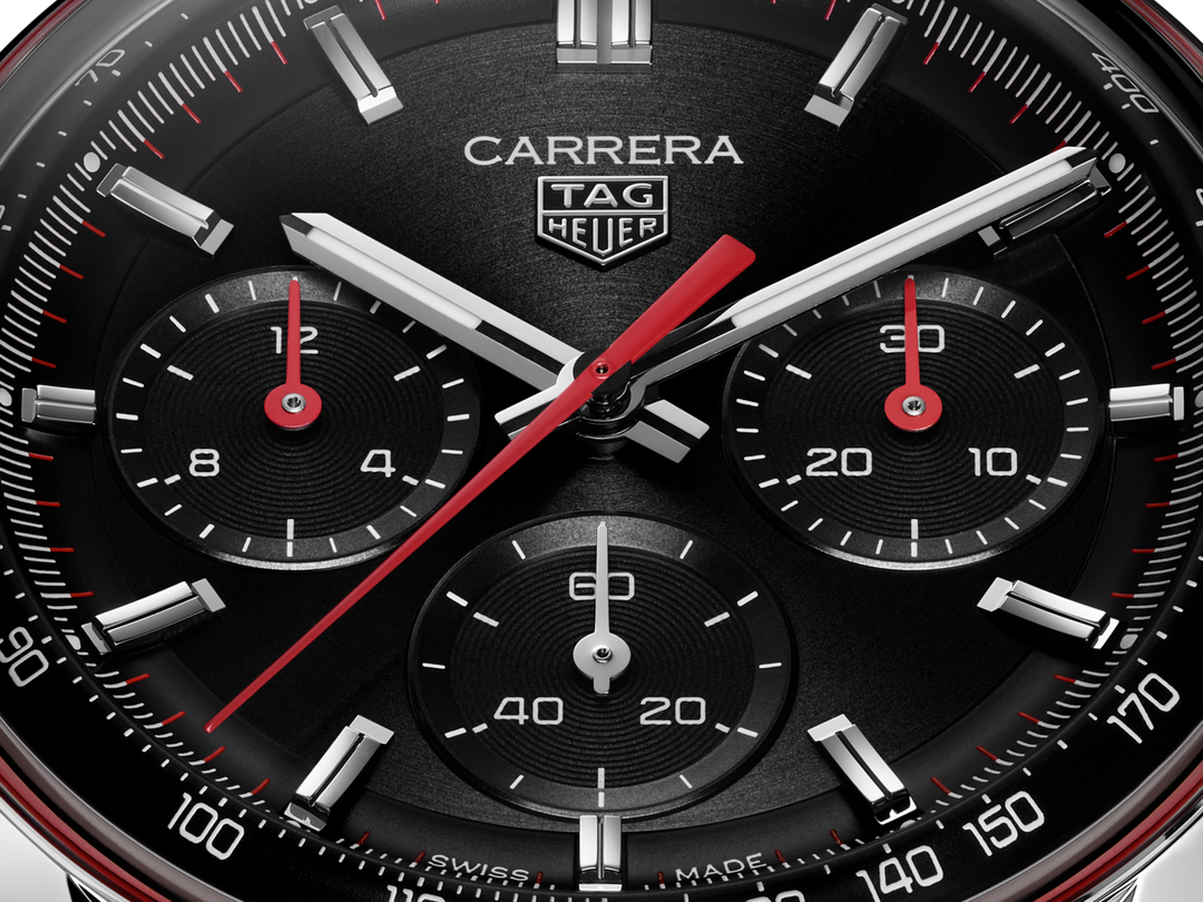 Tag Heuer Carrera Chronograph CBS2114.BA0053 - quadrante nero con dettagli rossi