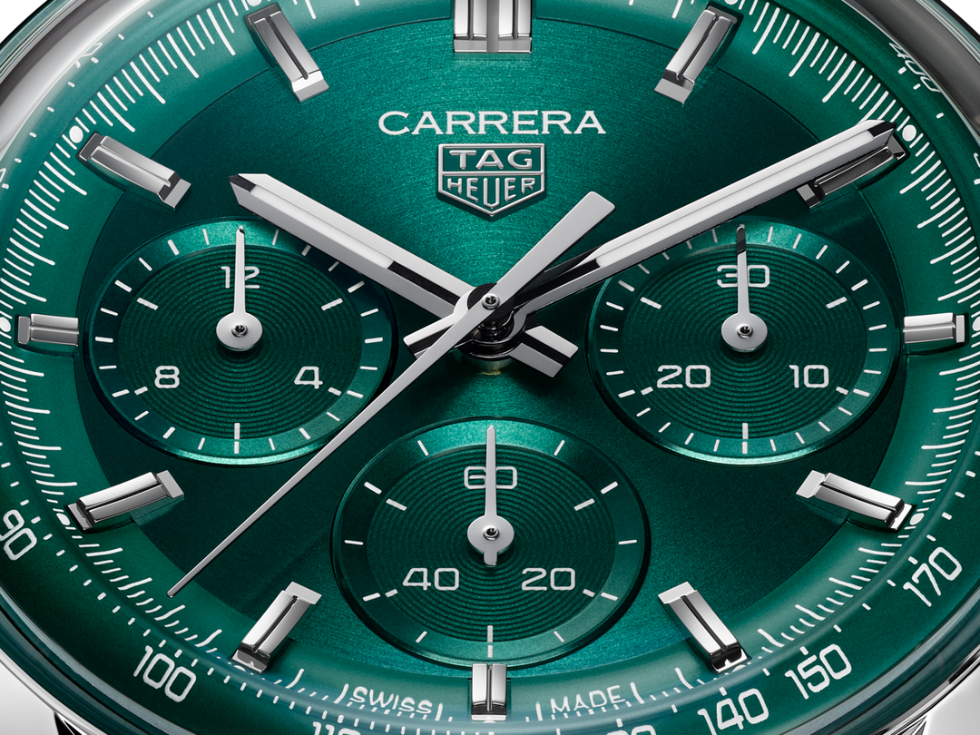 Tag Heuer Carrera Chronograph CBS2115.BA0053 - quadrante spazzolato verde