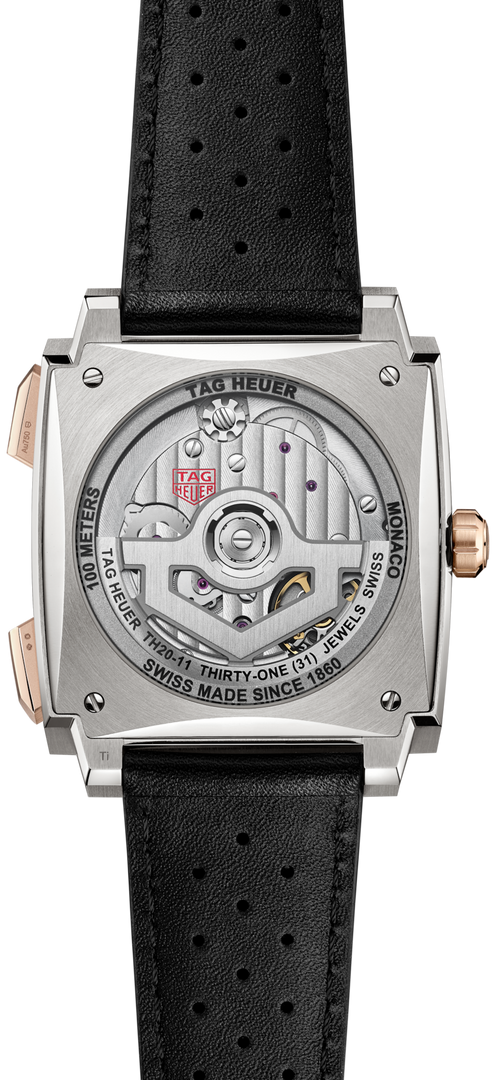 Tag Heuer Monaco Chronograph CDW2150.FC8360 - fondello con movimento a vista