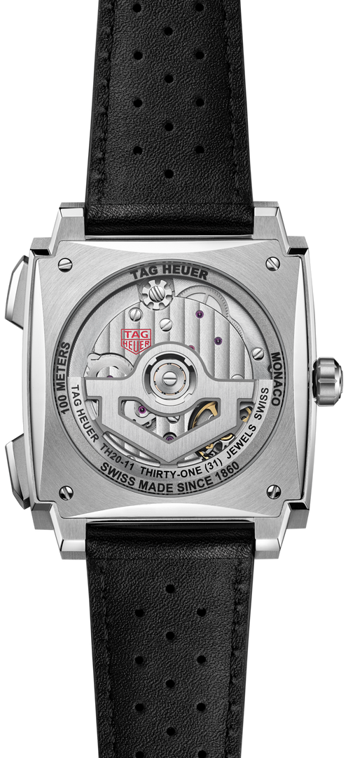 Tag Heuer Monaco Chronograph CDW2180.FC8360 - fondello con movimento a vista