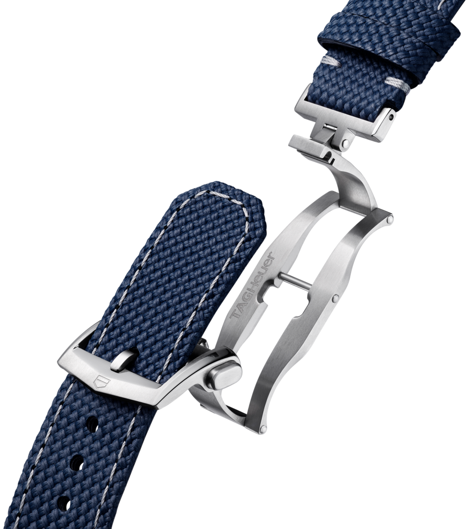 Tag Heuer Monaco Evergraph CEW5181.FT8123 - cassa titanio - cinturino caucciù blu - quadrante trasparente con cronografo