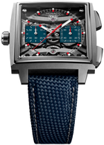 Load image into Gallery viewer, Tag Heuer Monaco Evergraph CEW5181.FT8123 - cassa titanio - cinturino caucciù blu - quadrante trasparente con cronografo