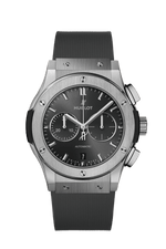 Load image into Gallery viewer, Hublot Classic Fusion Racing Grey Chronograph Titanium 541.NX.7070.RX - cinturino caucciù grigio - cassa titanio - quadrante grigio con cronografo e datario