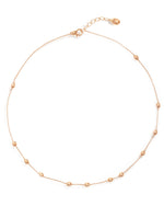 Load image into Gallery viewer, Collana Girocollo &quot;Soffio&quot; con Boules in Oro Rosa
