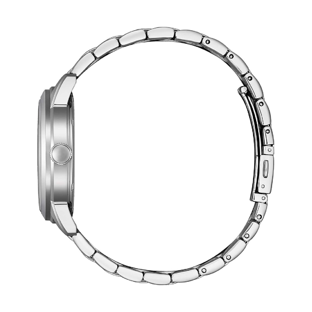 Citizen Day date AW0151-85E - bracciale e cassa acciaio - quadrante nero con datario