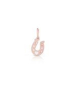 Load image into Gallery viewer, Charm Ferro di cavallo in Oro Rosa e Argento
