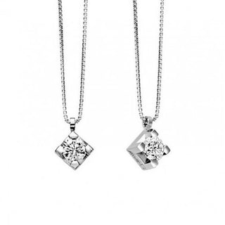 Ciondolo Dado DoDo in oro rosa 9K con diamante brown da 0,03 ct, edizione limitata per il 30° compleanno.