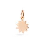 Load image into Gallery viewer, Ciondolo sole in oro rosa 9K, dettaglio lucido e design a raggi solari.
