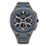 Load image into Gallery viewer, Citizen Attesa Spaceship F950 DLC Blue Limited Edition con cassa in Supertitanio nero e blue da 44 mm e lunetta ceramica ottagonale.
