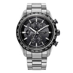 Load image into Gallery viewer, Citizen Attesa Stratosphere AT8295-56E con cassa in Supertitanio da 42 mm e quadrante nero con lunetta tachimetrica.
