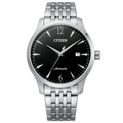 Citizen Automatico NJ0110-85E con cassa in acciaio inox da 40 mm e fondello trasparente.