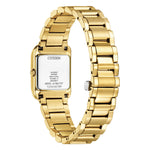 Load image into Gallery viewer, Citizen EW5602-81D orologio da donna con movimento solare, vetro zaffiro e bracciale in acciaio placcato oro.
