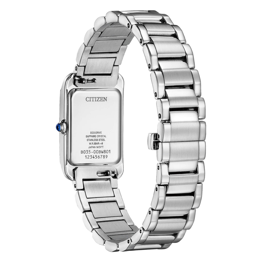 Citizen EW5620-55A orologio donna Eco-Drive con vetro zaffiro e bracciale in acciaio.