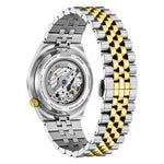 Load image into Gallery viewer, Citizen NK0024-54X orologio meccanico uomo con bracciale stile Jubilee oro e acciaio, datario e fondello trasparente.
