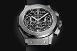 Load image into Gallery viewer, Hublot Classic Fusion Aerofusion Titanium 525.NX.0170.RX - cinturino caucciù nero - cassa titanio - quadrante scheletrato
