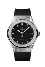 Load image into Gallery viewer, Hublot Classic Fusion Titanium Nero 542.NX.1171.RX - cassa titanio - cinturino caucciù nero - quadrante nero con datario