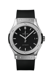 Hublot Classic Fusion Titanium Nero 542.NX.1171.RX - cassa titanio - cinturino caucciù nero - quadrante nero con datario