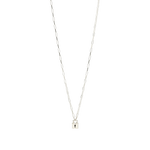 Load image into Gallery viewer, Collana Lucchetto Dodo in argento 925 con ciondolo a forma di lucchetto e piastrina, simbolo di protezione.
