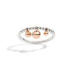 Load image into Gallery viewer, Anello Bollicine Argento e Oro Rosa
